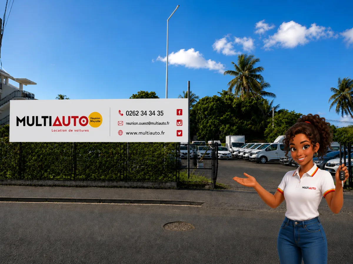 MultiAuto-Station Saint-Paul, Mietwagen auf La Réunion
