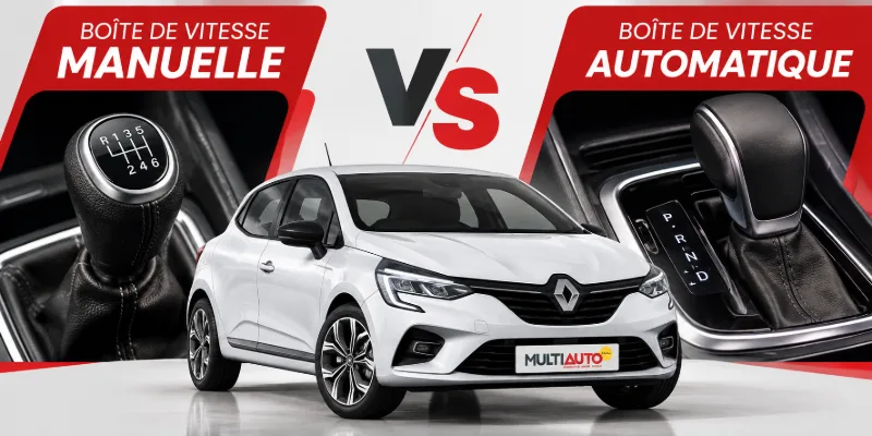 Boîte de vitesse manuelle ou automatique pour une location de voiture à La Réunion