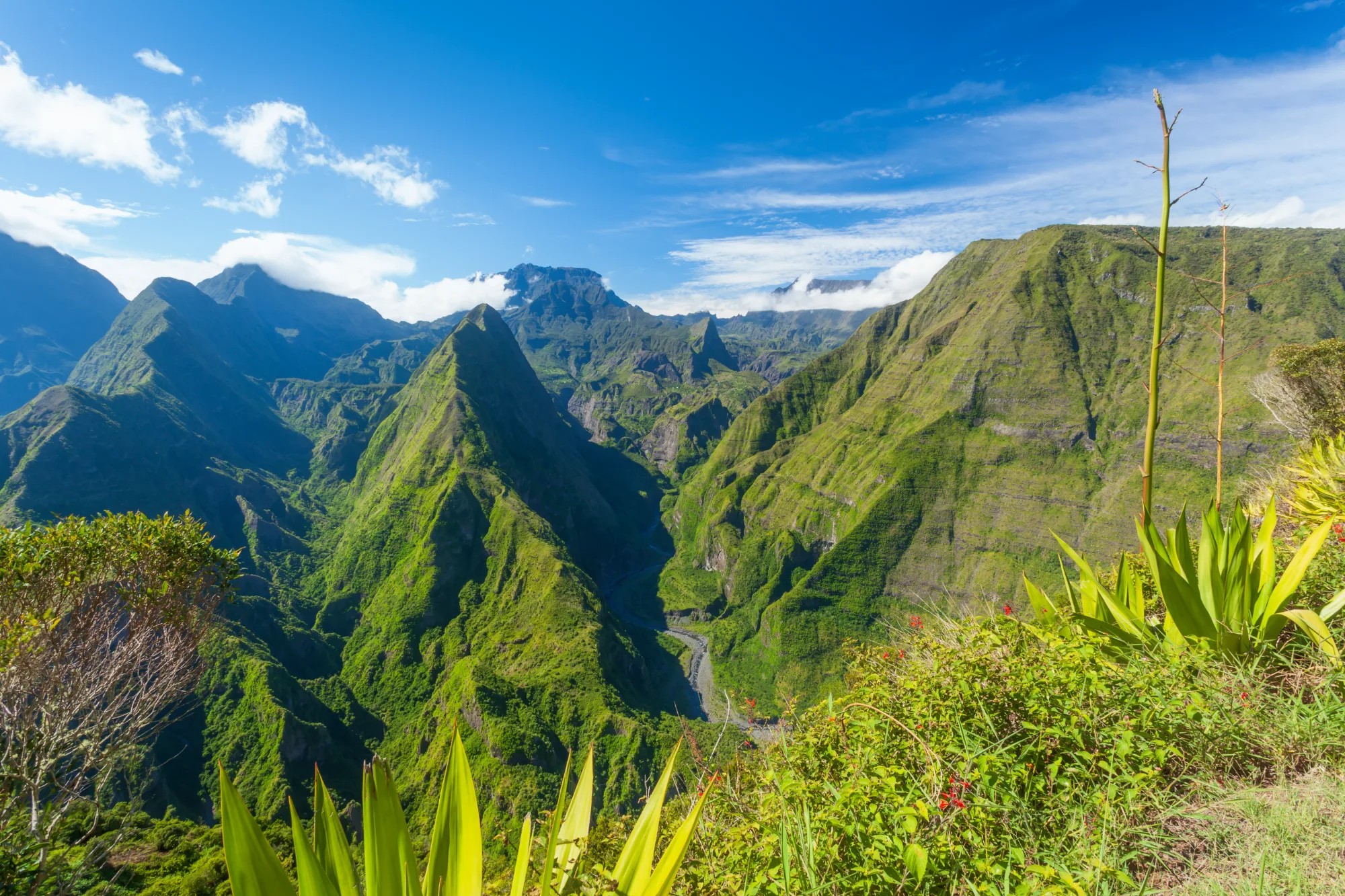 Berglandschaft auf La Réunion, Mietwagen von MultiAuto
