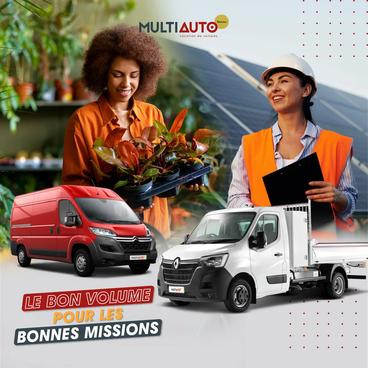MultiAuto vans: the right volume for every job in Réunion